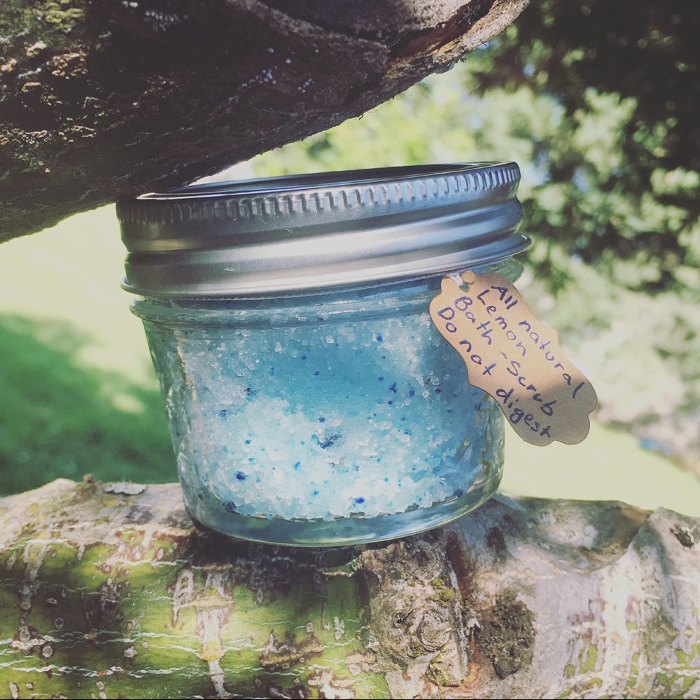 All natural lemon bath scrub for 3$